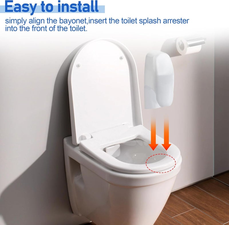 Pulems Toilet Splash Guard for Directs Urine Home Care Disability Elevated Training,Portable Restroom Pee Guard for Prevents Kids and Adult from Peeing Splash,Fits Most Toilet Seats - Image 4